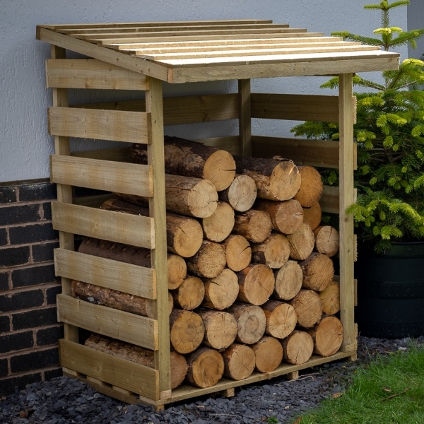 Forest Compact Pent Log Store
